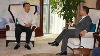 k8.com投资集团董事长肖厚忠在京接见宏大建设集团领导一行